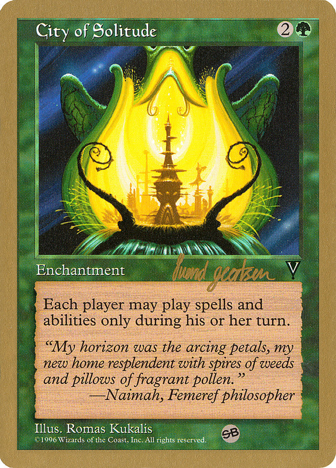 City of Solitude (Svend Geertsen) (SB) [World Championship Decks 1997] | Exor Games Bridgewater