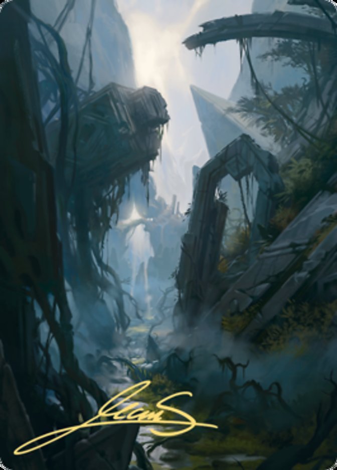 Swamp 2 Art Card (Gold-Stamped Signature) [Zendikar Rising Art Series] | Exor Games Bridgewater