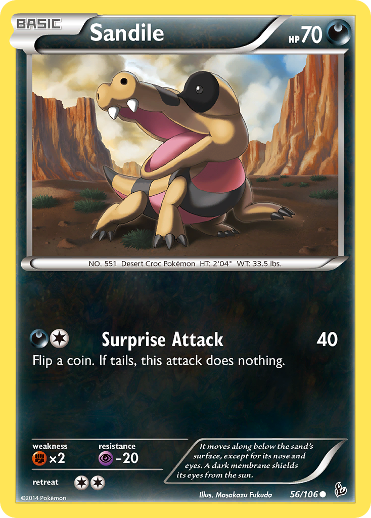 Sandile (56/106) [XY: Flashfire] | Exor Games Bridgewater