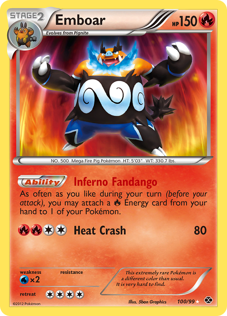 Emboar (100/99) [Black & White: Next Destinies] | Exor Games Bridgewater