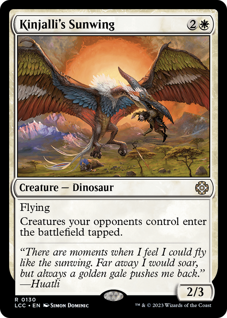 Kinjalli's Sunwing [The Lost Caverns of Ixalan Commander] | Exor Games Bridgewater