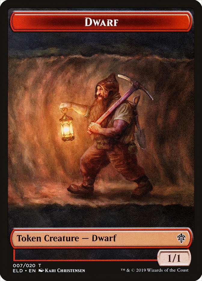 Dwarf [Throne of Eldraine Tokens] | Exor Games Bridgewater