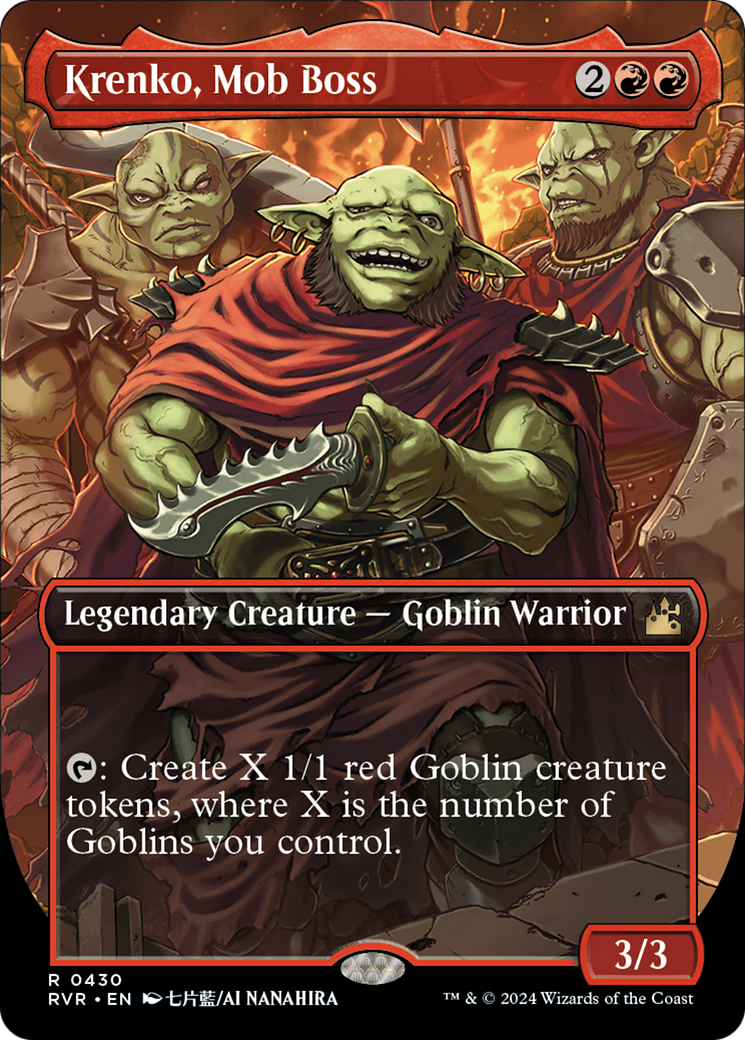 Krenko, Mob Boss (Anime Borderless) [Ravnica Remastered] | Exor Games Bridgewater