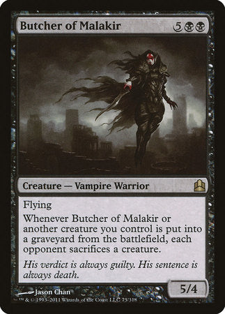 Butcher of Malakir [Commander 2011] | Exor Games Bridgewater