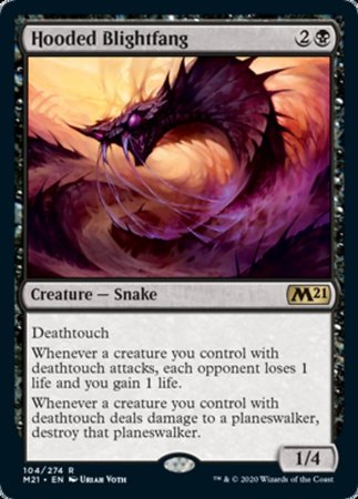 Hooded Blightfang [Core Set 2021] | Exor Games Bridgewater