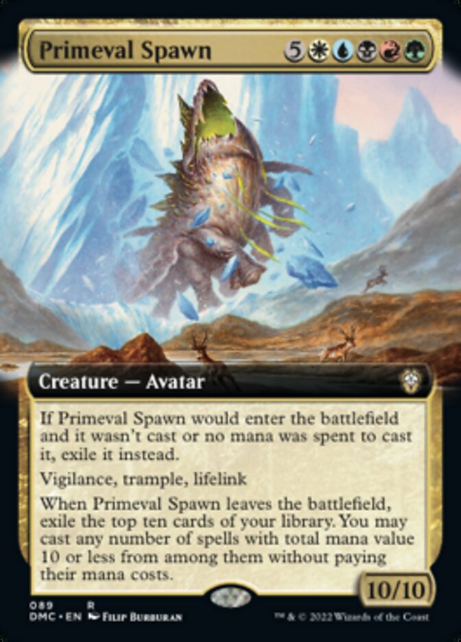 Primeval Spawn (Extended Art) [Dominaria United Commander] | Exor Games Bridgewater