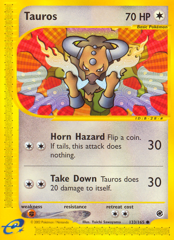 Tauros (133/165) [Expedition: Base Set] | Exor Games Bridgewater