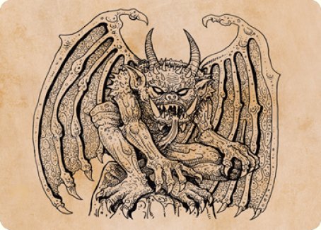 Cloister Gargoyle (Showcase) Art Card [Dungeons & Dragons: Adventures in the Forgotten Realms Art Series] | Exor Games Bridgewater