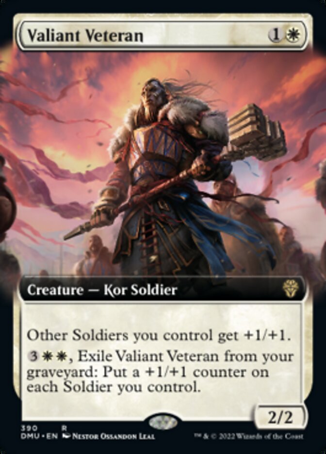 Valiant Veteran (Extended Art) [Dominaria United] | Exor Games Bridgewater