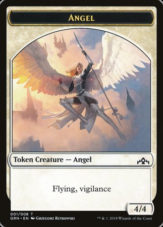 Angel Token [Guilds of Ravnica Tokens] | Exor Games Bridgewater