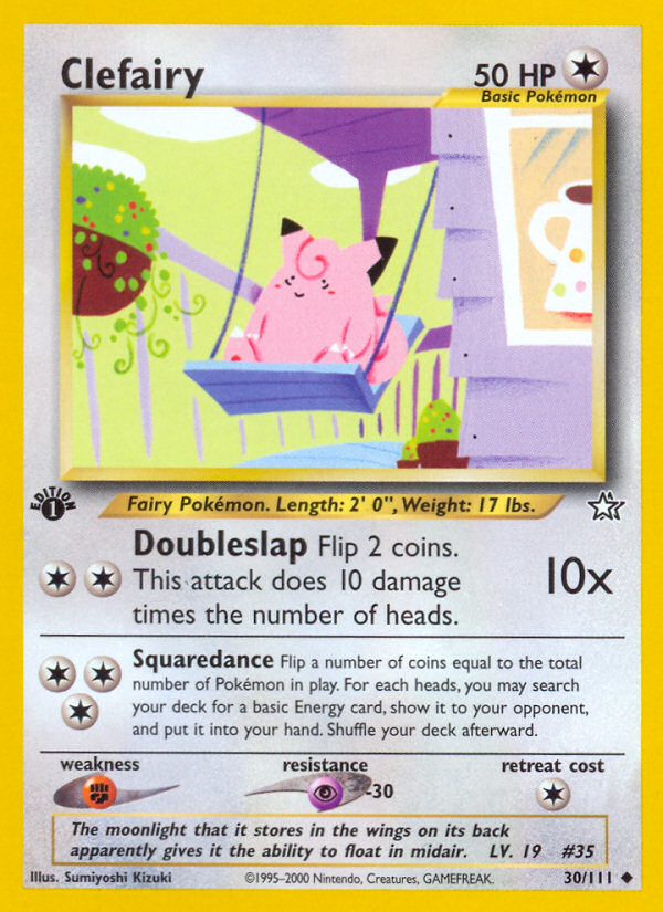 Clefairy (30/111) [Neo Genesis 1st Edition] | Exor Games Bridgewater