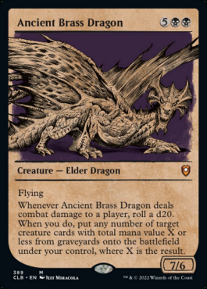 Ancient Brass Dragon (Showcase) [Commander Legends: Battle for Baldur's Gate] | Exor Games Bridgewater