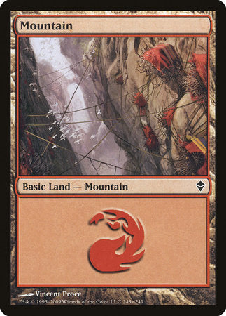 Mountain (245a) [Zendikar] | Exor Games Bridgewater