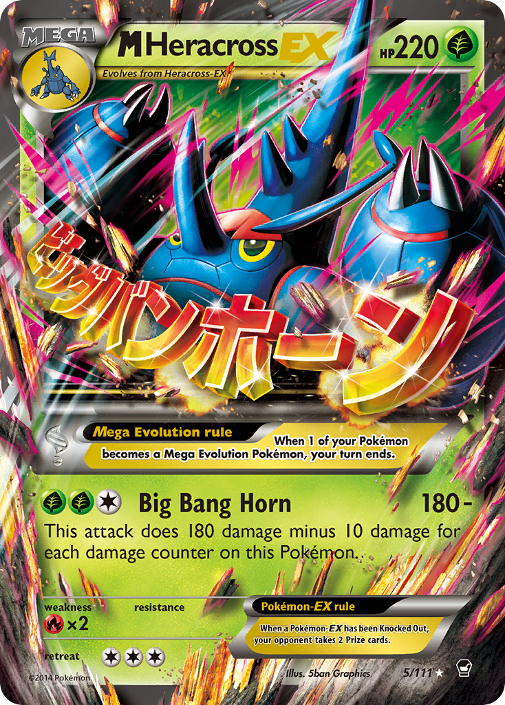 M Heracross EX (5/111) [XY: Furious Fists] | Exor Games Bridgewater