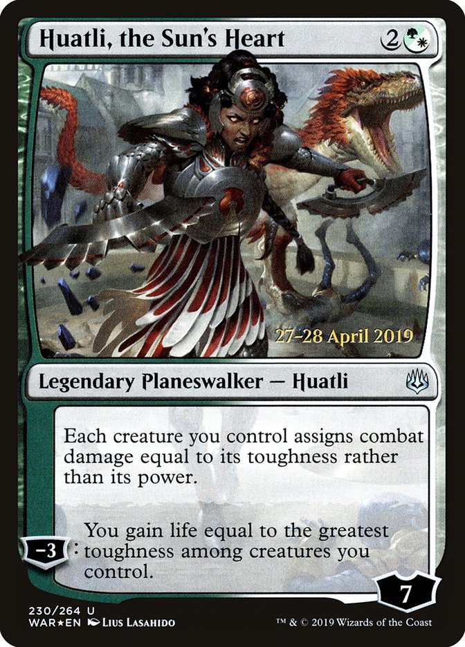 Huatli, the Sun's Heart  [War of the Spark Prerelease Promos] | Exor Games Bridgewater