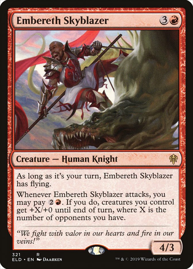 Embereth Skyblazer [Throne of Eldraine] | Exor Games Bridgewater