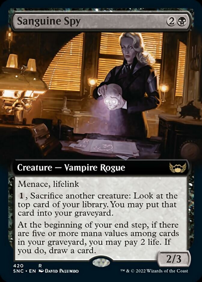 Sanguine Spy (Extended Art) [Streets of New Capenna] | Exor Games Bridgewater