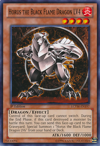 Horus the Black Flame Dragon LV4 [LCYW-EN197] Common | Exor Games Bridgewater
