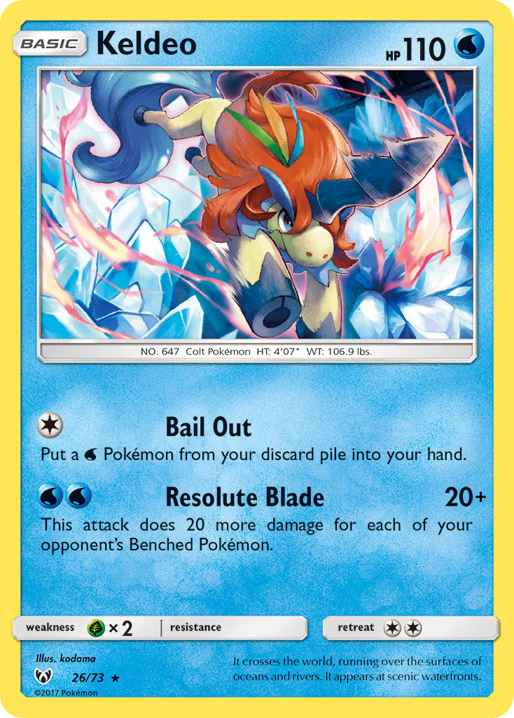 Keldeo (26/73) [Sun & Moon: Shining Legends] | Exor Games Bridgewater