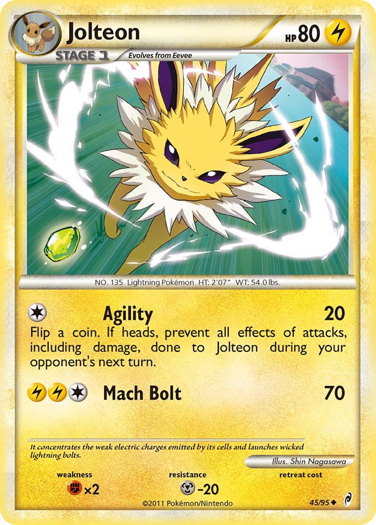 Jolteon (45/95) [HeartGold & SoulSilver: Call of Legends] | Exor Games Bridgewater