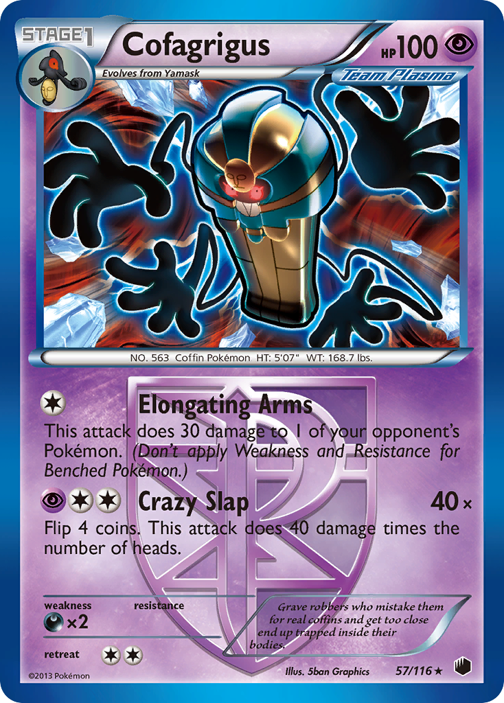 Cofagrigus (57/116) [Black & White: Plasma Freeze] | Exor Games Bridgewater