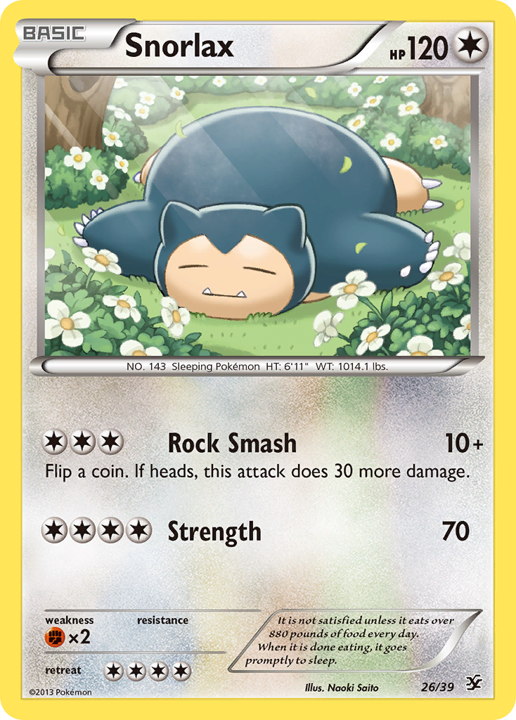 Snorlax (26/39) [XY: Kalos Starter Set] | Exor Games Bridgewater