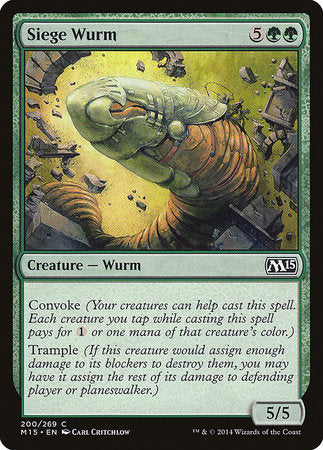 Siege Wurm [Magic 2015] | Exor Games Bridgewater