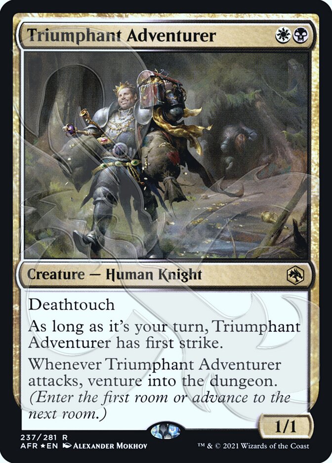 Triumphant Adventurer (Ampersand Promo) [Dungeons & Dragons: Adventures in the Forgotten Realms Promos] | Exor Games Bridgewater