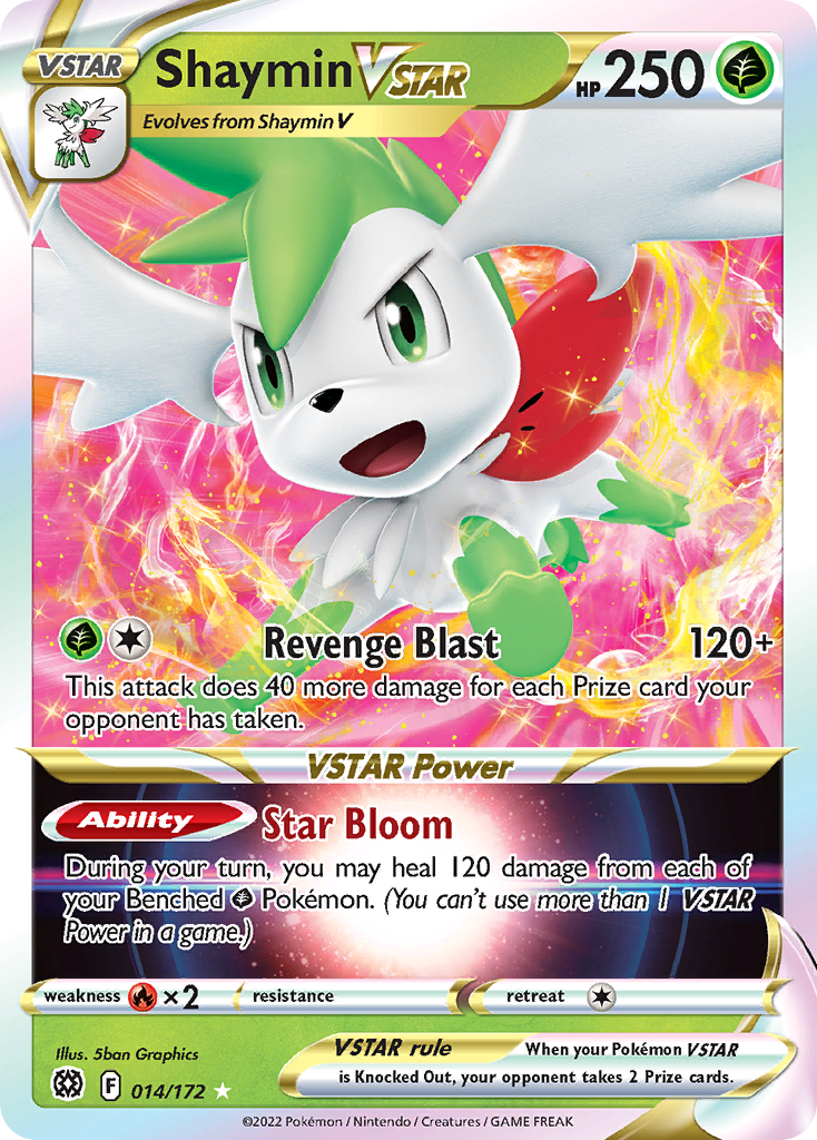 Shaymin VSTAR (014/172) (Jumbo Card) [Sword & Shield: Brilliant Stars] | Exor Games Bridgewater