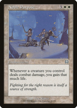 Noble Purpose [Mercadian Masques] | Exor Games Bridgewater