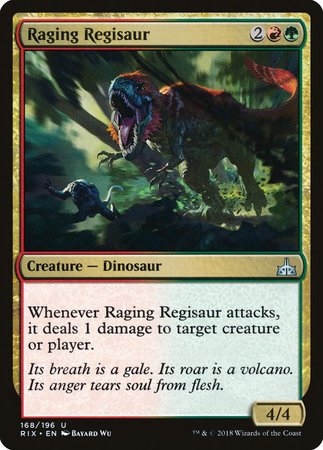 Raging Regisaur [Rivals of Ixalan] | Exor Games Bridgewater