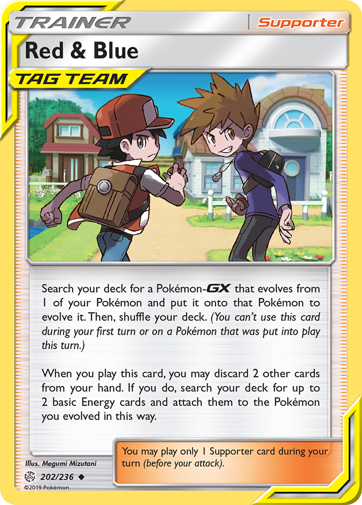 Red & Blue (202/236) [Sun & Moon: Cosmic Eclipse] | Exor Games Bridgewater
