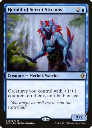 Herald of Secret Streams [Ixalan Promos] | Exor Games Bridgewater