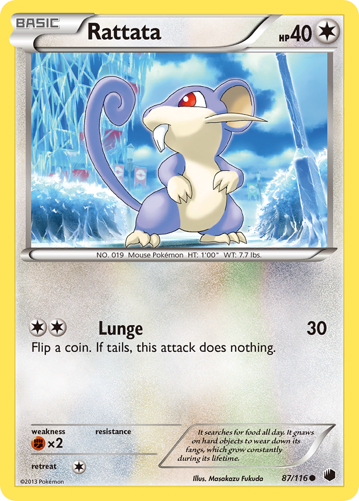 Rattata (87/116) [Black & White: Plasma Freeze] | Exor Games Bridgewater