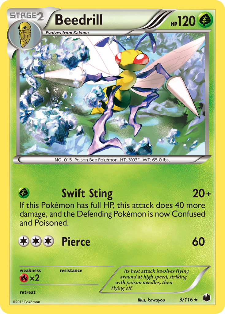 Beedrill (3/116) [Black & White: Plasma Freeze] | Exor Games Bridgewater