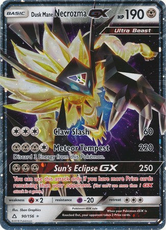 Dusk Mane Necrozma GX (90/156) (Jumbo Card) [Sun & Moon: Ultra Prism] | Exor Games Bridgewater