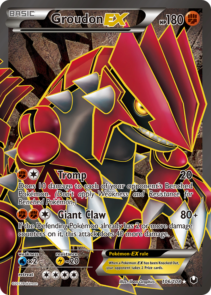 Groudon EX (106/108) [Black & White: Dark Explorers] | Exor Games Bridgewater