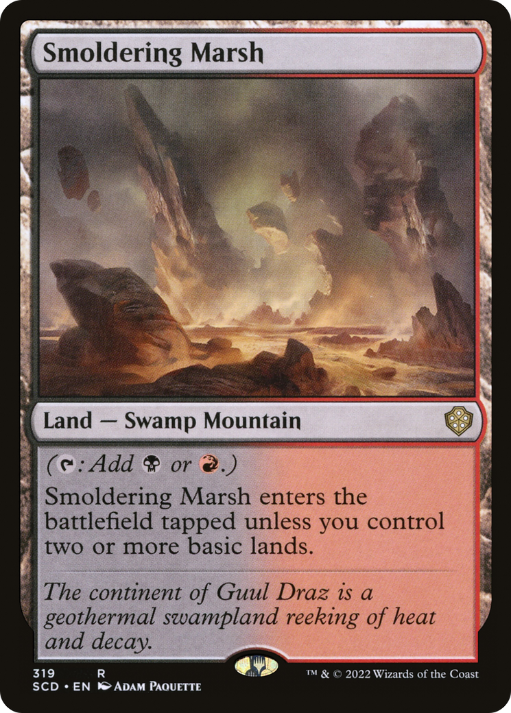 Smoldering Marsh [Starter Commander Decks] | Exor Games Bridgewater