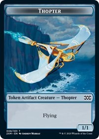 Thopter (008) // Wurm (030) Double-sided Token [Double Masters Tokens] | Exor Games Bridgewater