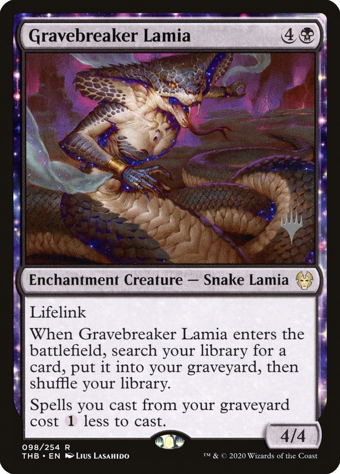 Gravebreaker Lamia (Promo Pack) [Theros Beyond Death Promos] | Exor Games Bridgewater