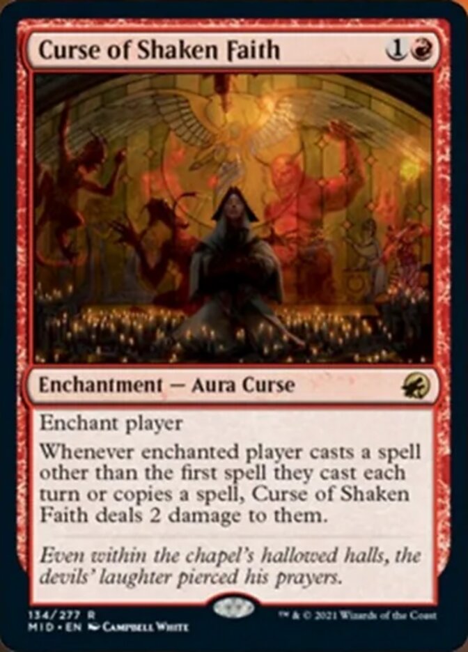 Curse of Shaken Faith [Innistrad: Midnight Hunt] | Exor Games Bridgewater