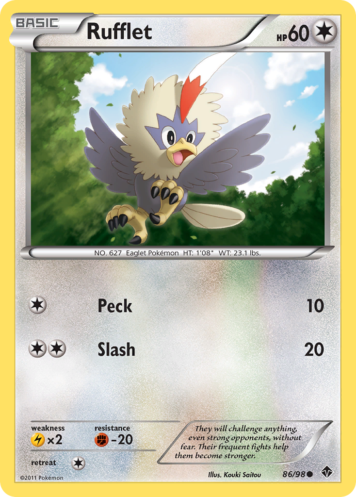 Rufflet (86/98) [Black & White: Emerging Powers] | Exor Games Bridgewater