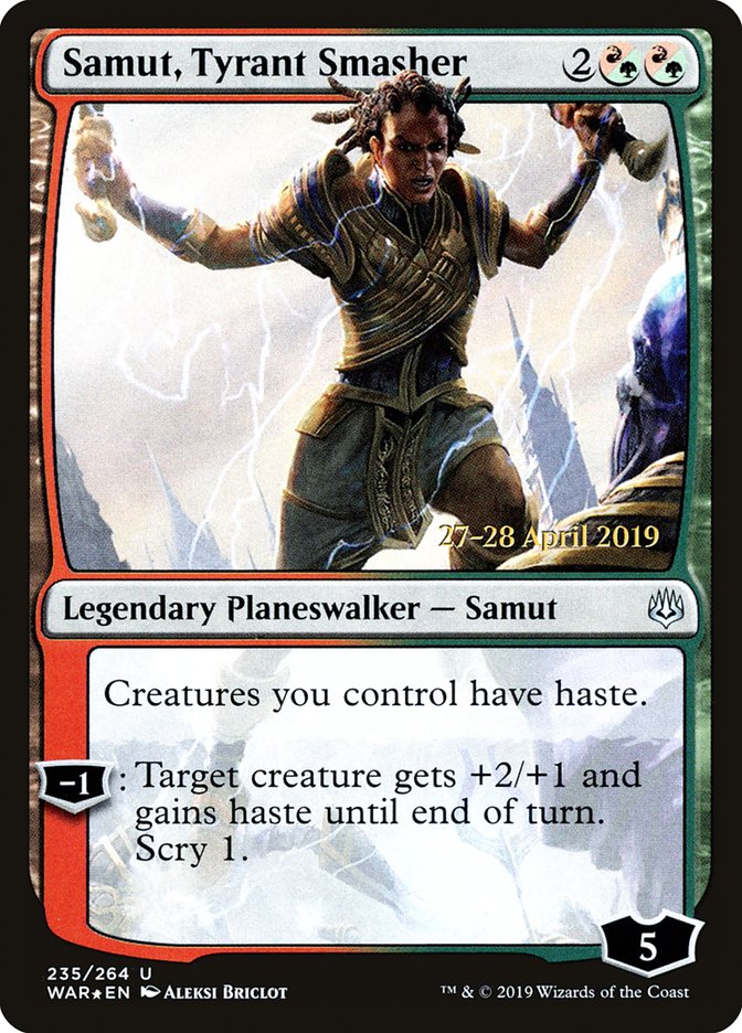 Samut, Tyrant Smasher  [War of the Spark Prerelease Promos] | Exor Games Bridgewater