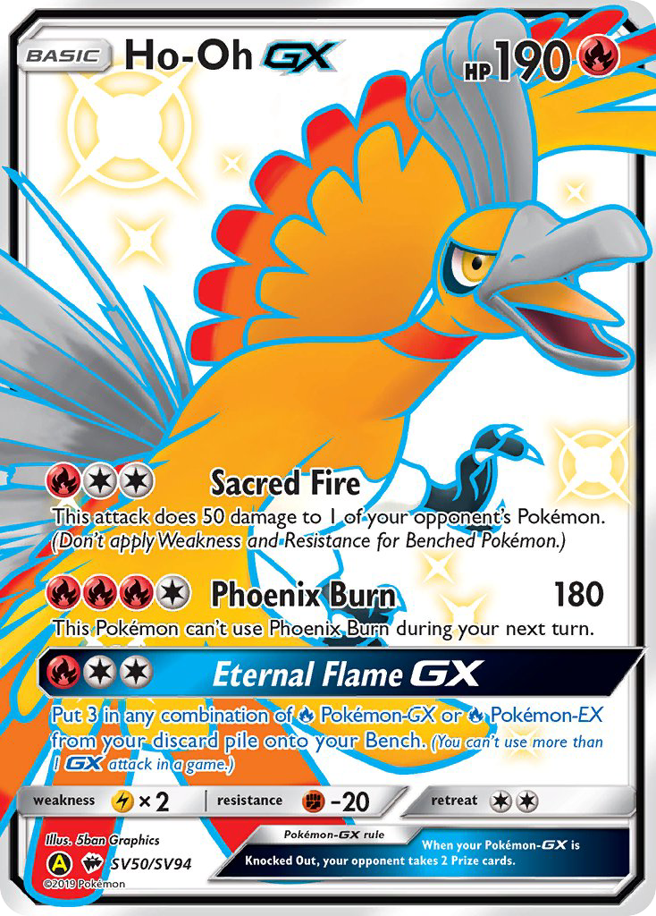 Ho-Oh GX (SV50/SV94) [Sun & Moon: Hidden Fates - Shiny Vault] | Exor Games Bridgewater