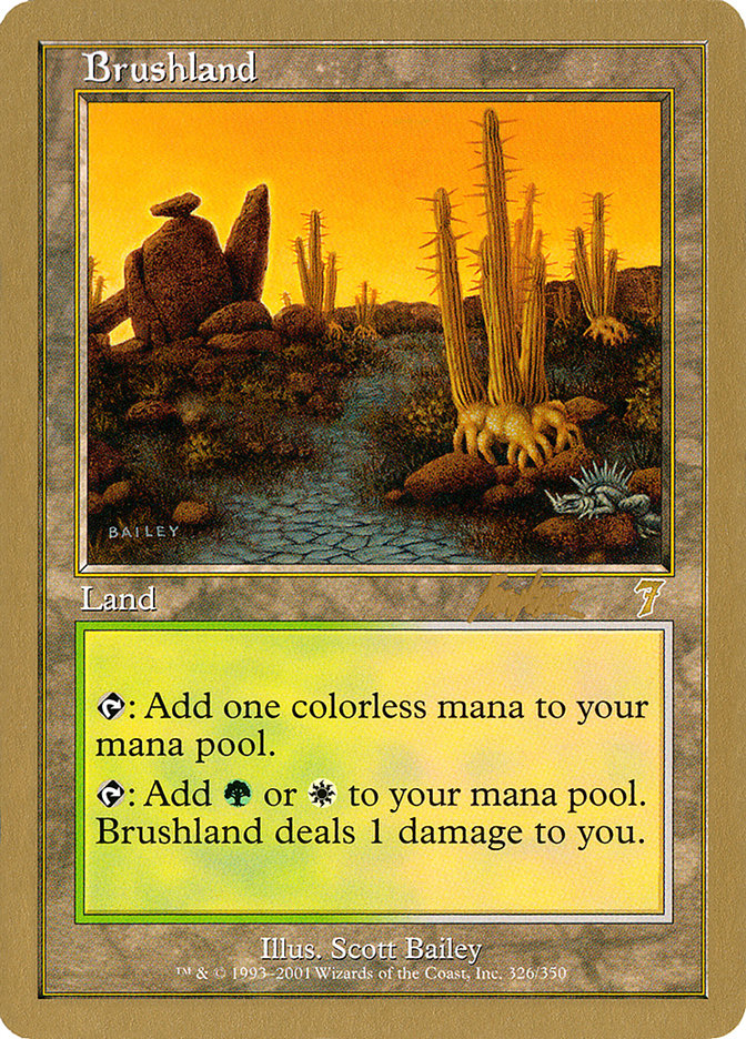 Brushland (Brian Kibler) [World Championship Decks 2002] | Exor Games Bridgewater