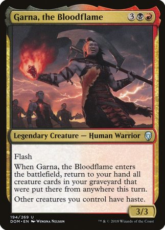 Garna, the Bloodflame [Dominaria] | Exor Games Bridgewater