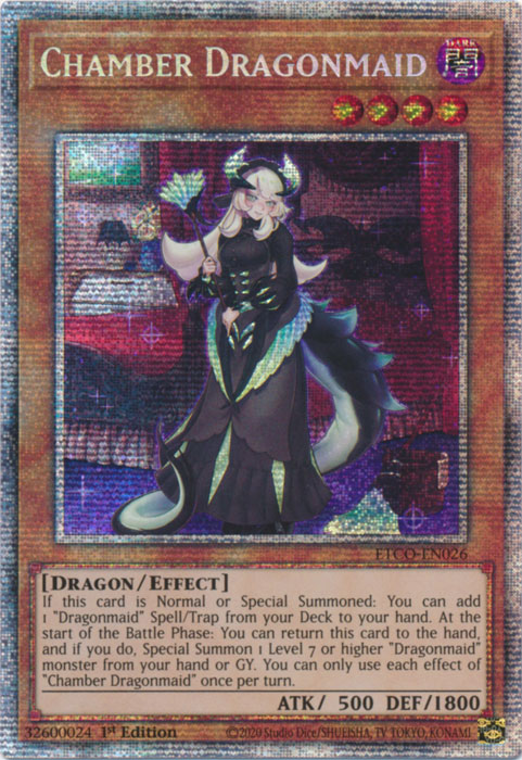 Chamber Dragonmaid [ETCO-EN026] Starlight Rare | Exor Games Bridgewater