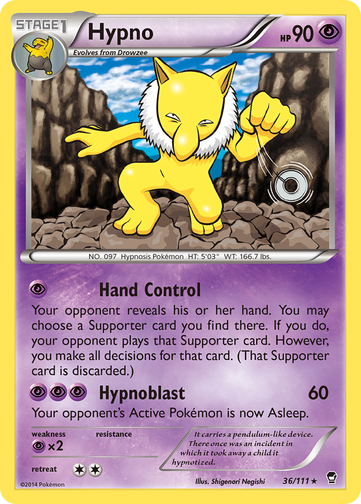 Hypno (36/111) [XY: Furious Fists] | Exor Games Bridgewater