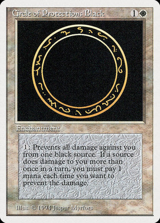 Circle of Protection: Black [Summer Magic / Edgar] | Exor Games Bridgewater