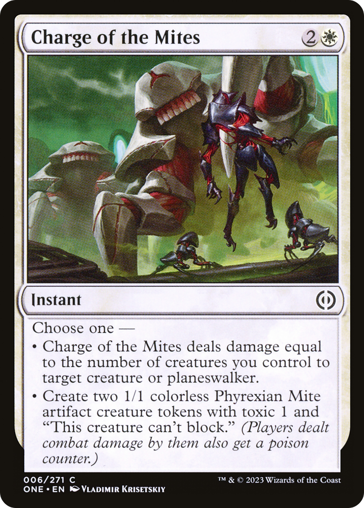 Charge of the Mites [Phyrexia: All Will Be One] | Exor Games Bridgewater